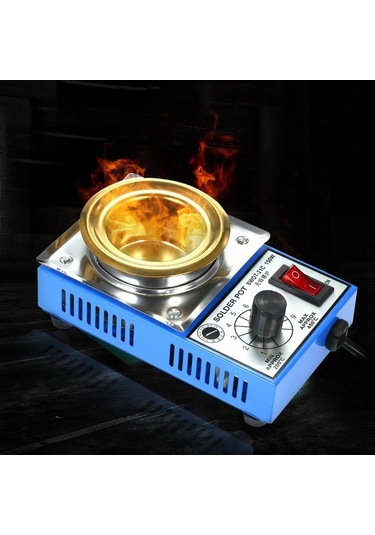 Pazly 150w Mini Lehim Potu - Titanyum Kaplamalı 500g Paslanmaz Çelik, Sıcaklık Ayarlı Kompakt