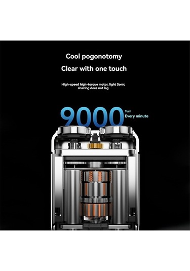 Ulzyvf Tıraş Makinesi Seyahat Mavi Elektrikli Lcd Ekranlı Xe