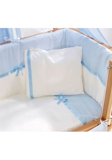Meltem Kids Mood Mavi Pamuklu Bebek Uyku Seti 50 x 90 CM Mavi