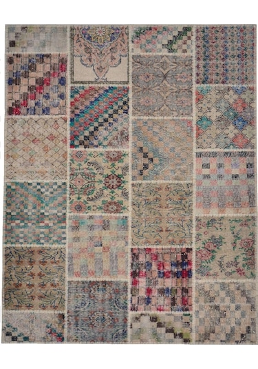 Patchwork El Dokuma Anadolu Halısı – Spring (426139168)