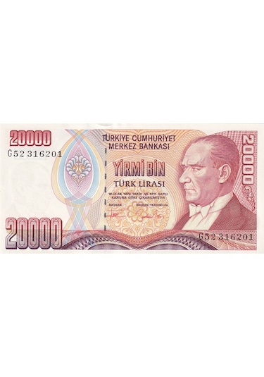 7.emisyon 2.tertip 20.000 Türk Lirası