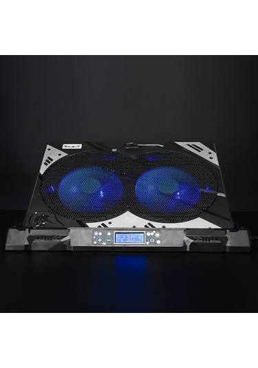 Rush RC828 Ironice Çift Fanlı Led Aydınlatmalı Laptop Notebook Soğutucu