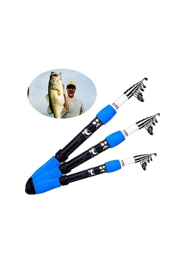 Novahub Karbon Oltalar 1.8m Taşınabilir Teleskopik Balıkçılık Çubuk 1.8m