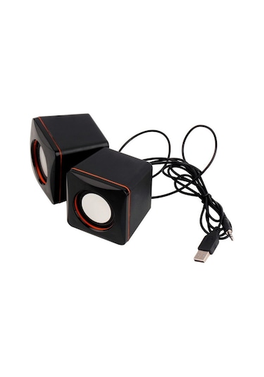 Usb 2.0  Hoparlör 1+1 Ses Bombası Usb  Stereo Speaker