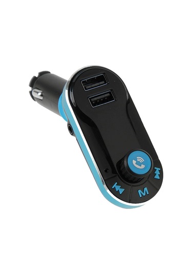 Uzaktan Kumandalı Bluetooth Tacking Handsfree Araç Kiti Fm Verici Akıllı Telefonlar İçin 2.1a Çift Araç Şarj Cihazı