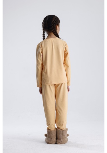 Baskılı Pijama Takımı Yavruağzı