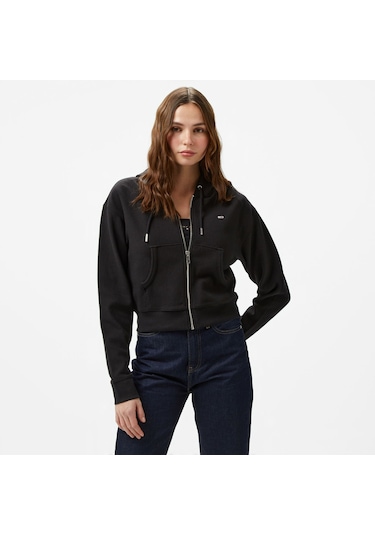 Tommy Hilfiger Tommy Hılfıger Kadın Sweatshırt Dw0dw18763-bds Dw0dw18763-bds Siyah Siyah