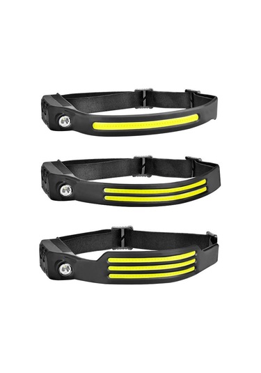 Shineyee Usb Şarjlı Cob Led Kafa Lambası Kadınlar İçin Outdoor Bisiklet Sporu Gece Koşu Balıkçılık Parlak Beyaz Işık W689-1 Diğer