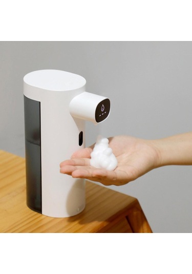 Homyl Otomatik Temizleme Sabun Makinesi Sıvı Sabunluk Duvara Beyaz Diğer