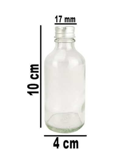 Digithome 132 Li 50 Ml Gümüş Kapaklı Söz Nişan Hediyelik Kolonya Koku Süs Cam Şişesi C1-1-149