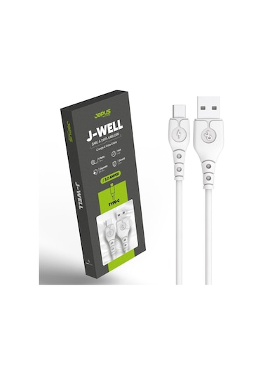 Jopus JO-DK9 J-WELL Universal 1 M Type C Data Kablosu Beyaz