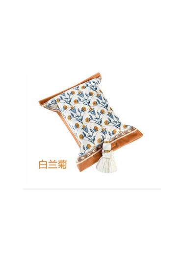 Küçük Mavi Kağıt Mendil Saklama Kutusu, Retro Ev Oturma Odası Yatak Odası Çok Amaçlı Kağıt Mendil, Baskılı Desen Kumaş Araba Aperextraction Kutusu