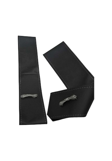 Opel Insıgnıa Uyumlu Araç,araba,oto Direksiyon Kılıfı Delikli Gri Dikişli