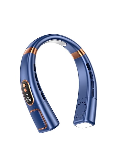 Soulader Taşınabilir Usb Şarjlı Boyun Kliması - 5 Kademeli Hız Ayarlı, Dijital Ekranlı, Sessiz Çalışan, Hafif Ve Konforlu Kişisel Soğutucu Fan