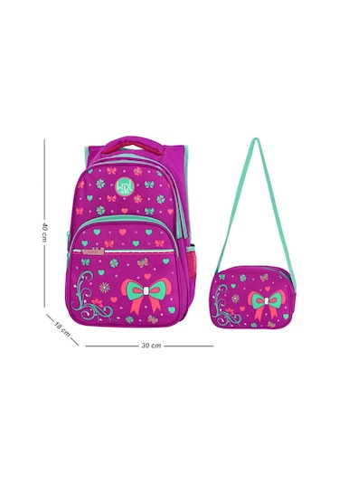 Waddell Çanta Mor Papyon İlkokul Çanta Seti - Waddell Bag Kız Oku