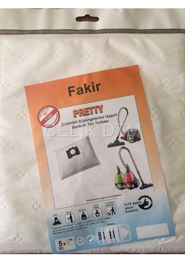 Fakir Pretty Bez Toz Torbası - 20 Adet