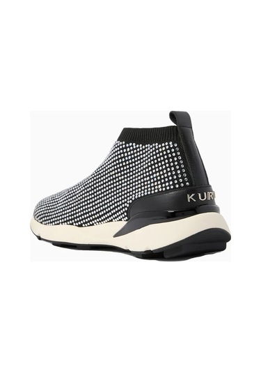 Kurt Geiger Crystal Runner Taşlı Lüks Kadın Sneaker Siyah