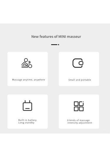 Samdoo El Tipi Elektrikli Masaj Cihazı - Kas Açısını Alleviate Et - 6 Seviye Şiddet - 400mah Pil - Sarı Sarı