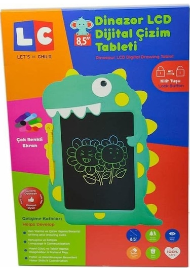 Let's Be Child Lc Digital Dinazor Çizim Tableti 8,5 İnç 30960 Çocuklar İçin Çizim Tableti 001