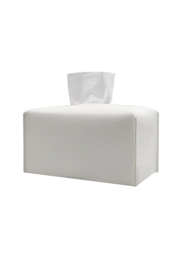 L-beyaz-yaratıcı Yatak Odası Oturma Odası Deri Doku Kutusu Büyük Banyo Mutfak Rulo Kağıt Saklama Kutusu Peçetelik Ev Araba Dekorasyon