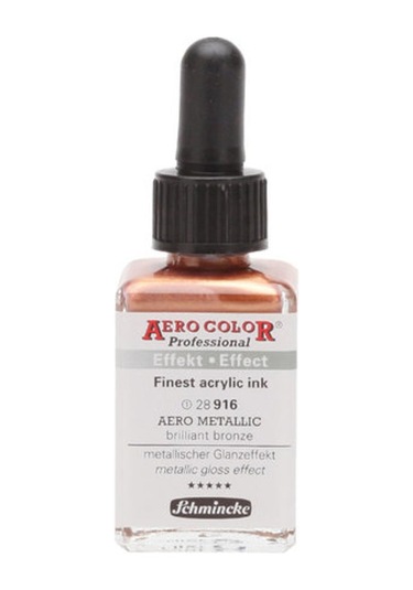 Schmincke Aero Color N 916 Brillant Bronze Mürekkep 28ml