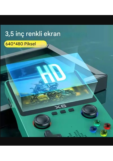 Qasul X6 4k Hd Çıkışı 10000 3d Oyunları 16gb Mini Küçük Kutu Tv Oyun