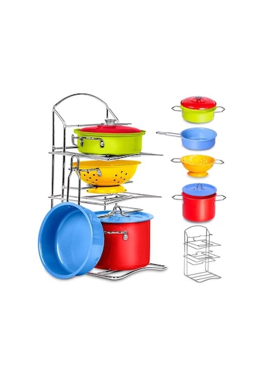 Mini Eğitici Evcilik Mutfak Kız Çocuk Oyuncak Seti Sofra Takımı