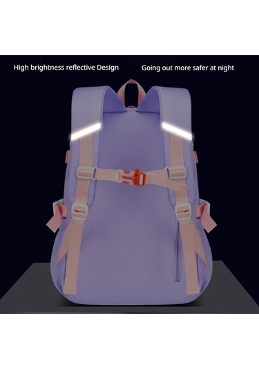 Ebitda Mor 2023 İlköğretim Kız Çantası, Omurga Korumalı, Hafif, Buzdolabı Açık, Büyük Kapasiteli, Kitap Çantası, Küçük Boy Mor