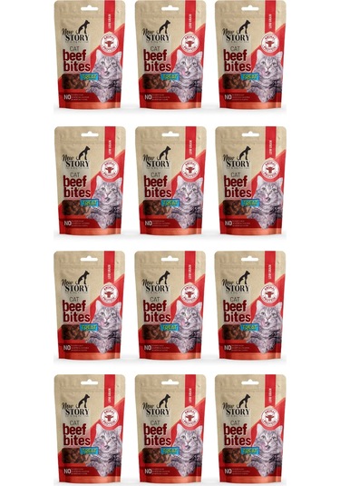 Cat Beef Bites 12x60gr. Biftekli, Kedi Ödül Maması