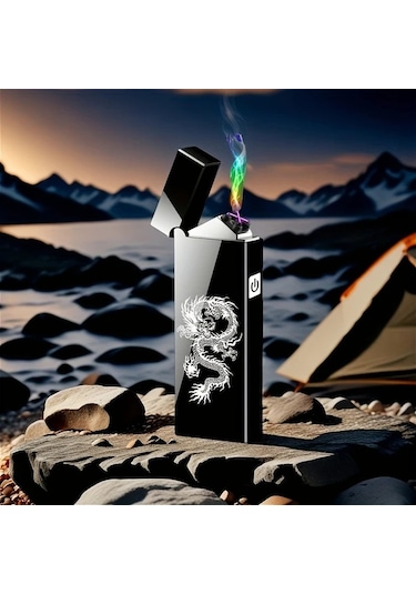 Willowhaven Usb-c Rüzgar Geçirmez Elektrikli Çakmak Altın Led Ekranlı Kamp Altın