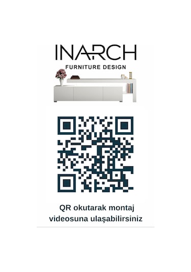Beliz Modern LED Işıklı 3 Kapaklı, Raflı TV Sehpası – 192 cm