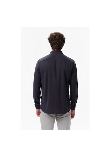 Nautica Erkek Siyah Classic Fit Gömlek-11421 Siyah