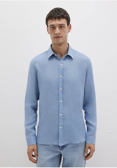 Mavi - Mavi Keten Gömlek 0211466-70731 Mavi