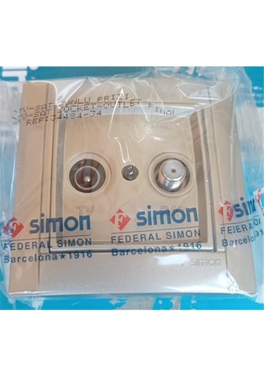 Simon 34 Renkli Tv Sat Uydu Prizi Çerçeveli