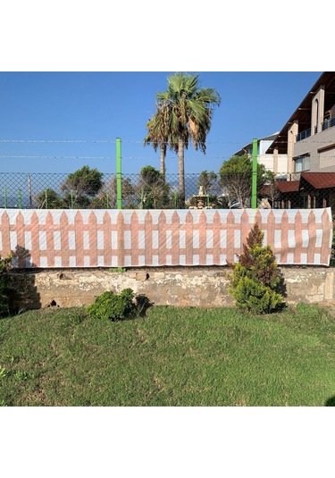 Baskılı Balkon Çit Filesi 1m X 5m Model B - Cırt Kelepçe Hediyeli
