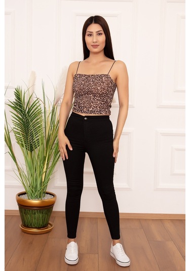 Kalopya Bayan İp Askılı Çiçek Baskılı Esp02 Atlet-