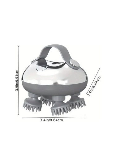Fochsia Elektrikli Asılı İp Saç Kafa Derisi Masaj Aleti 5 İn 1 Yoğurma 96 Masaj Noktası Elde Taşınabilir Baş Kaşıyıcı Masaj Aleti Derin Saç Temizliği İçin Su Geçirmez Erkekler Babalar İçin Hediye White Silvery Altın