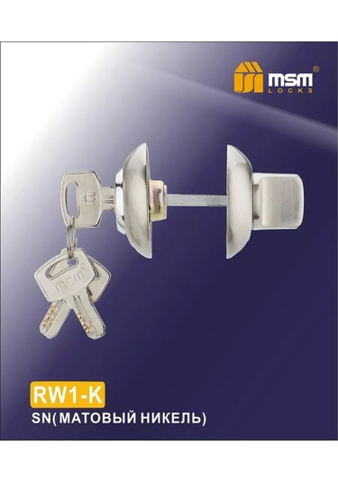 Msm Locks Rw1-k Mat Nikel Anahtarlı Tornavida 181464605 Zirveli