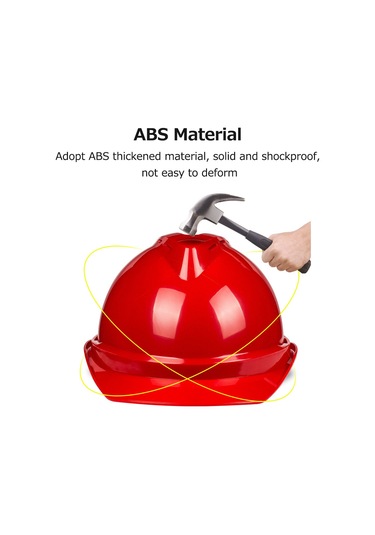 Symbee Abs Malzeme Konstrüksiyon Kaskı - Konforlu, Havalandırmalı, Çok Nokta Tamponlu Turuncu Yüksek Konfigürasyon Döner Tip