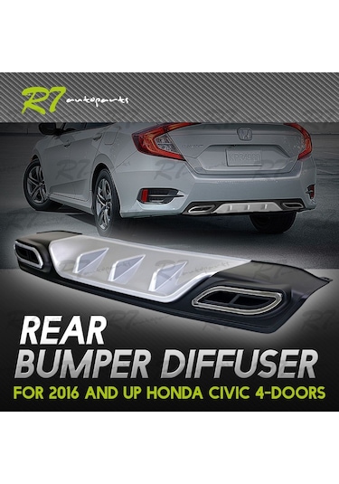 Honda Civic Fc5 Arka Difüzör Tampon Plastik  Amg Model 201