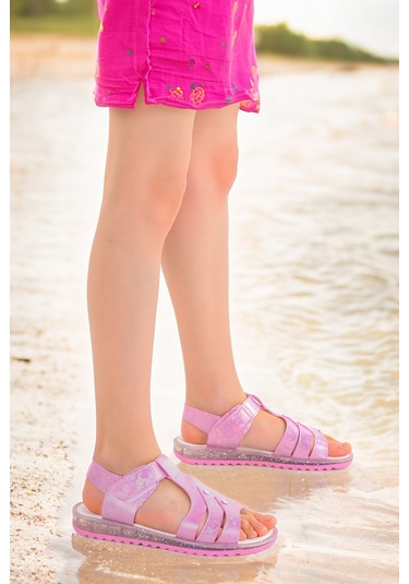 Kiko Kids Kız Çocuk Sandalet Arz 2354 Pembe