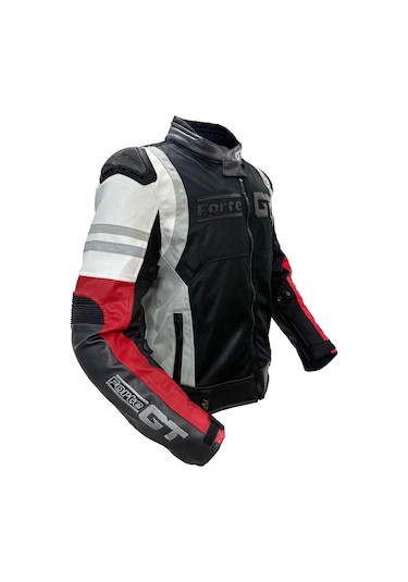 Forte Gt 2003001 Tıtan Hörgüçlü Ceket Mont Beyaz - Kırmızı - Siyah