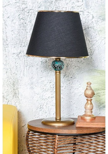 DEDE LİNEA ABAJUR ESKİTME YEŞİL ÇİNİLİ Eskitme