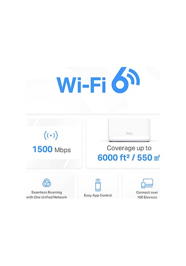 Mercusys Mercusys Halo H60X AX1500 Tüm Ev Mesh Wi-Fi 6 Sistemi 3 Paket