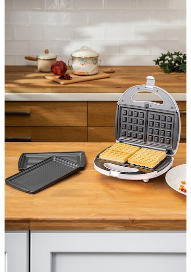Homend Toastbuster 1319H Waffe&Tost Makinesi (Çıkartılabilir Plakalı)