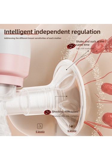 Maiyame Anne-bebek Akıllı Elektrikli Emziği: Otomatik Emme Ritmi, Sessiz Tasarım, Taşınabilir Entegre, İki Yollu Emme, Güvenli Malzeme, Pembe
