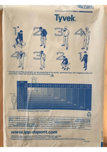 Tyvek 500 Xpert Tulum 1 Adet En 14126 Standartında