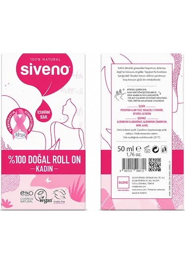 Siveno Kadın Doğal Roll-On 50 ML
