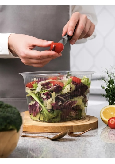 Upakovsik+ Tek Kullanımlık Kapaklı Konteyner 2000 Ml, 30 Adet 396901382 100 adet