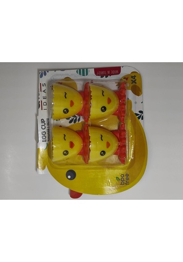 4'lü Şirin Civciv Yumurtalık Kahvaltılık Pişmiş Yumurta Koyma Standı